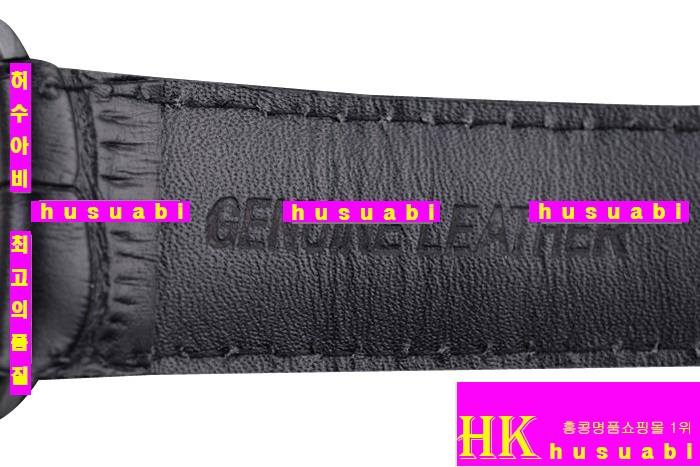 ��ŷ �̽±� �ð�-iwc �������⽺- Replica IWC Schaffhausen Black Authentic Leather Automatic Movement 38 mm. YC010-20